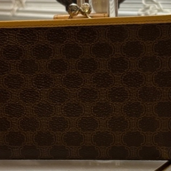 Celine Dark Brown and Tan Wallet - Picture 4 of 5